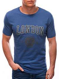 Modré tričko z bavlny London S1595