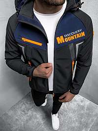 Nádherná čierna softshell bunda MOUNTAIN JS/HH021/1A