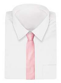 Nádherná púdrovo ružová kravata Alties