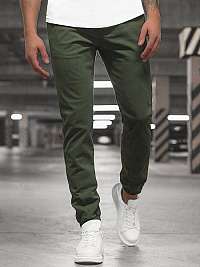 Nádherné jogger nohavice v zelenej farbe JB/JP1145/8