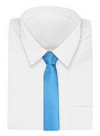 Nebesky modrá pánska kravata bez vzoru
