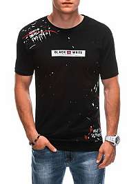 Nevšedné čierne tričko s nápisom S1888