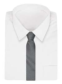 Oceľová kravata s jemným vzorovaním