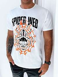 Originálne biele tričko s nápisom Spider