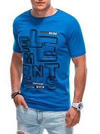 Originálne modré tričko s nápisom ELEMENTS S1884