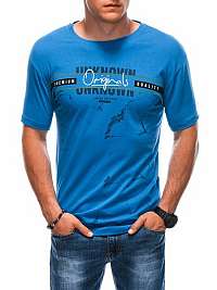 Originálne modré tričko s nápisom S1889