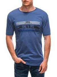 Originálne modré tričko s popisom S1867