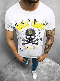 Originálne tričko s potlačou v bielej farbe JS/Y700100