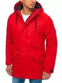 Pohodlná červená bunda na zimu