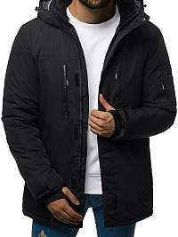 Pohodlná zimná čierna bunda O/9805