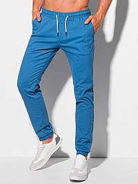 Pohodlné modré jogger nohavice P1091