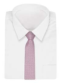 Ružová vzorovaná kravata
