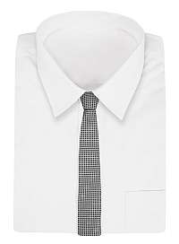 Šedá kravata s elegantným vzorom Angelo di Monti