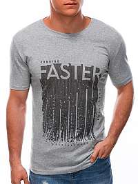 Šedé bavlnené tričko Faster S1591