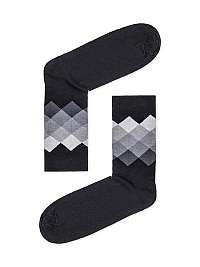 Sivé pánske ponožky so vzorom