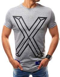 Sivé tričko s písmenom X