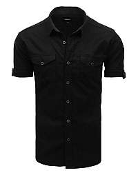 SLIM FIT moderná čierna košeľa