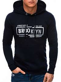 Štýlová granátová mikina s potlačou Brooklyn B1407