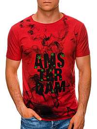 Štýlové červené tričko Amsterdam S1459