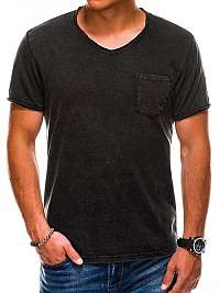 Štýlové čierne tričko s1037