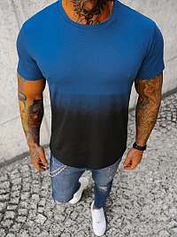 Štýlové tieňované tričko v indigo farbe JS/8T93/8Z