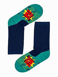 Štýlové zelené ponožky Lol U106