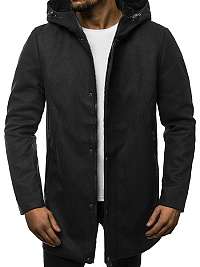 Štýlový čierny pánsky kabát N/5921