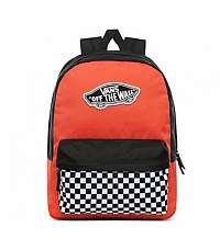 Štýlový pánsky ruksak VANS WM REALM BACKPACK PAPRIKA/CHECKER