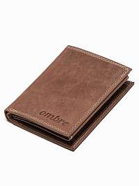 Svetlo-hnedá kožená peňaženka A417
