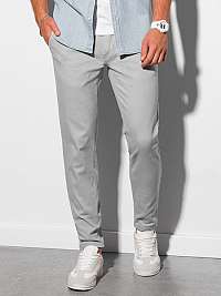 Svetlo-šedé elegantné nohavice P156