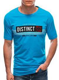 Svetlomodré tričko s potlačou Distinct S1768
