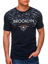 Tmavo-modré tričko s potlačou Brooklyn S1457