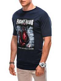 Tmavomodré pánske tričko Fight S1861