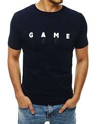 Tmavomodré tričko s nápisom GAME OVER