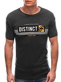 Tmavošedé tričko s potlačou Distinct S1768
