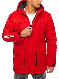 Trendová červená zimná bunda Never