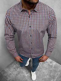 Trendová farebná košeľa s dlhým rukávom O/0422