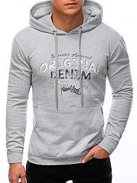 Trendová mikina v šedej farbe Original Denim B1393