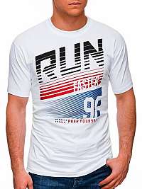 Trendové biele tričko Run S1429