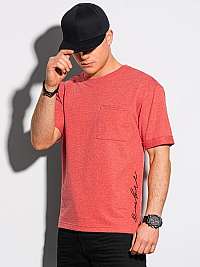 Trendové červené tričko S1371