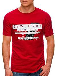 Trendové červené tričko S1432