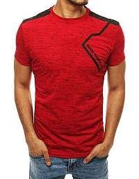Trendové červené tričko so štýlovou potlačou