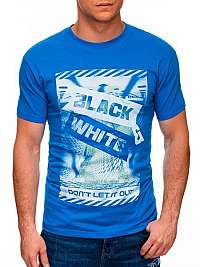 Trendové modré tričko S1427