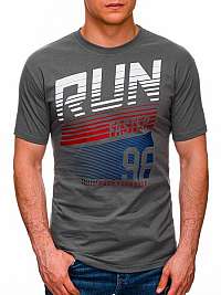 Trendové šedé tričko Run S1429