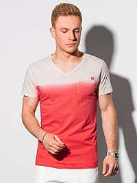 Trendové tričko v červenej farbe S1380