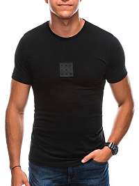 Trendové tričko v čiernej farbe S1730