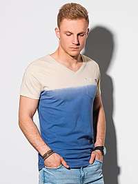 Trendové tričko v tmavo modrej farbe S1380