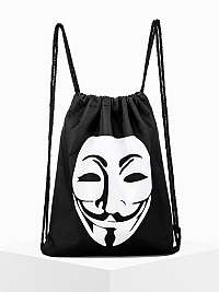 Trendový čierny vak Anonymous A271