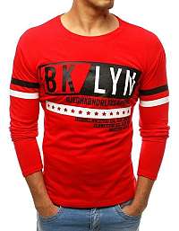 Trendy červené tričko s dlhým rukávom