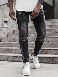 Trendy čierne pánske jeansy G/1084